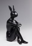 Figura dekoracyjna Gangster Rabbit czarna 3