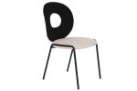 Krzesło Designer chair boucle czarne 1