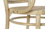 Krzesło drewniane gięte Vintage rattanowe natur 5