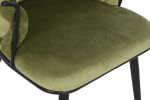 Krzesło Interlace aksamitne zielone 6