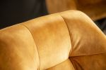Krzesło Loft aksamitne obrotowe musztardowe - Invicta Interior 7