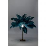 Lampa Feather Palm zielona stołowa 60cm - Kare Design 4