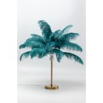 Lampa Feather Palm zielona stołowa 60cm - Kare Design 3