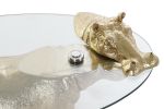 Ława stolik Hipopotam złoty 3