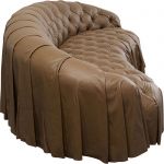 Sofa Drapes 226 cm brązowa  - Kare Design 4
