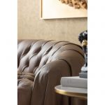 Sofa Drapes 226 cm brązowa  - Kare Design 7