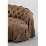 Sofa Drapes 226 cm brązowa  - Kare Design 9