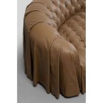 Sofa Drapes 226 cm brązowa  - Kare Design 10