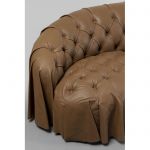Sofa Drapes 226 cm brązowa  - Kare Design 11