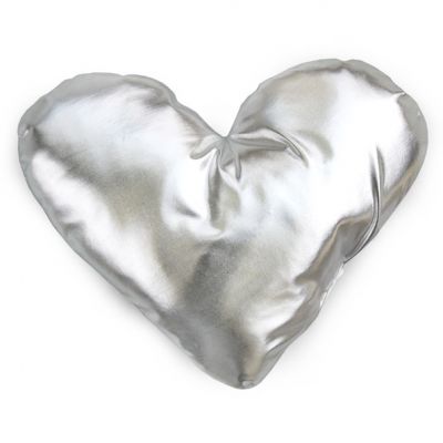Poduszka Cushion Heart srebrna  