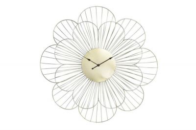 Zegar Kwiat złoty 57 cm