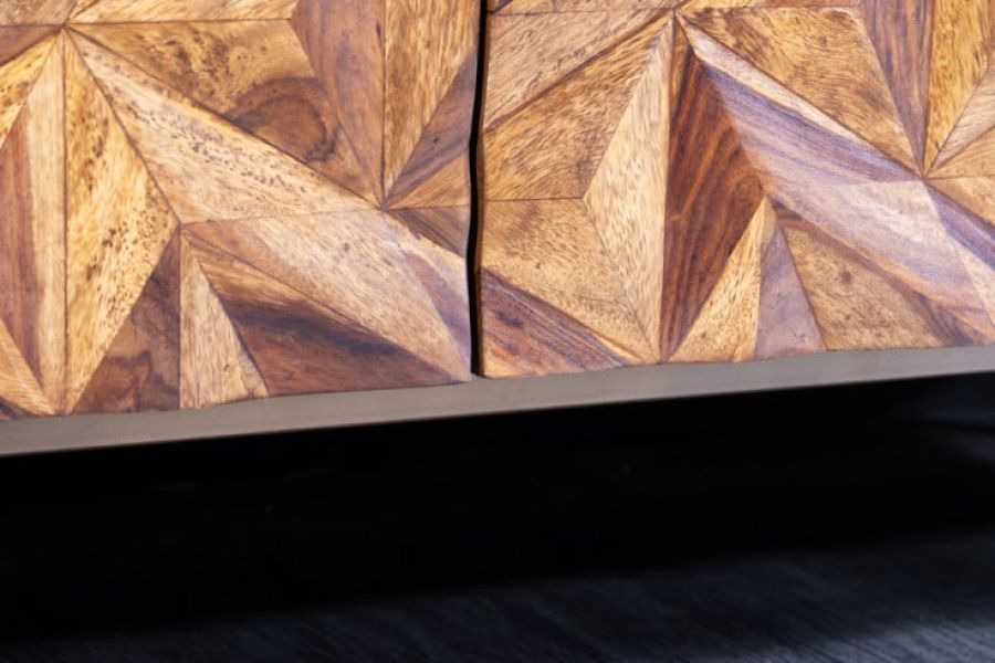 Komoda Alpine Stone Finish 145 cm drewno sheesham  - Invicta Interior
