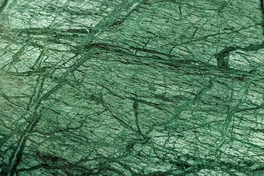 Komoda drewniana złota Veneziano z zielonym marmurem - Invicta Interior