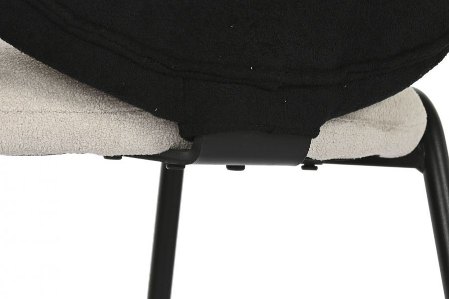 Krzesło Designer chair boucle czarne