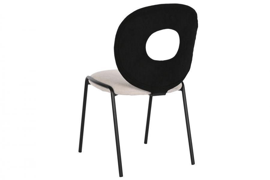Krzesło Designer chair boucle czarne