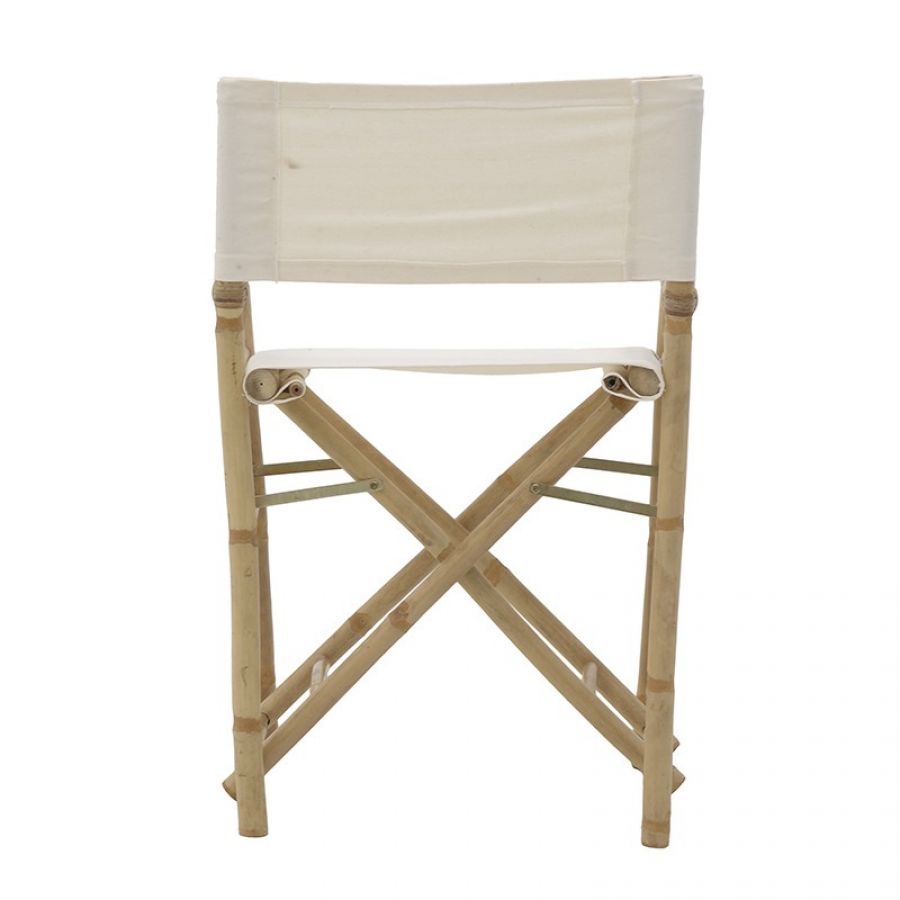 Krzesło reżyserskie Boho bambusowe składane