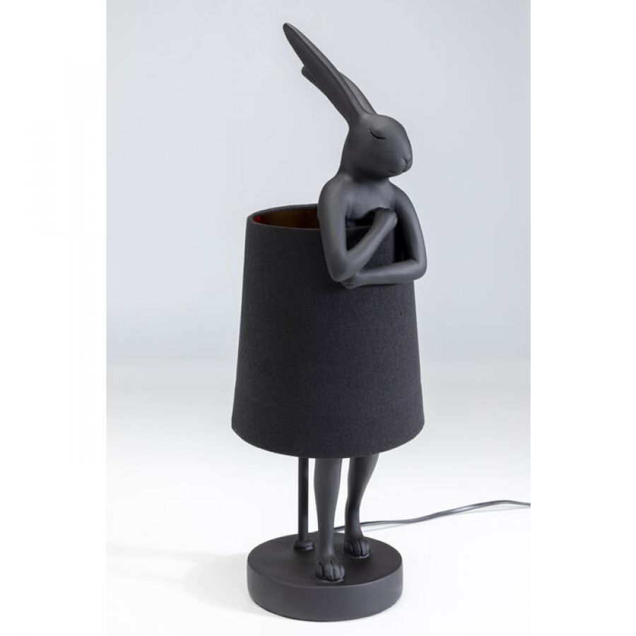 Lampa stołowa Animal Rabbit czarna matowa 50 cm - Kare Design