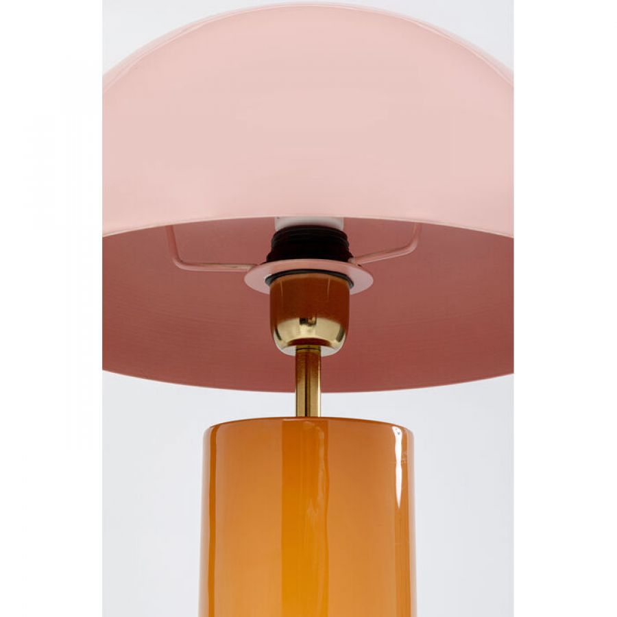 Lampa stołowa Josy Mushroom różowa - Kare Design