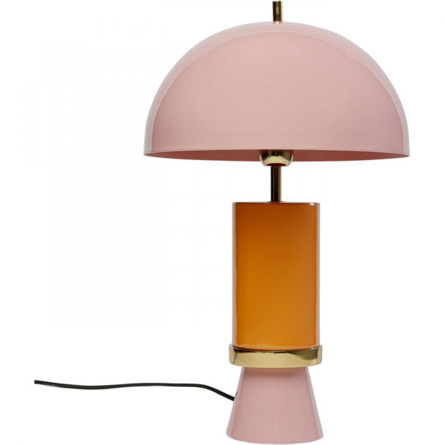 Lampa stołowa Josy Mushroom różowa - Kare Design
