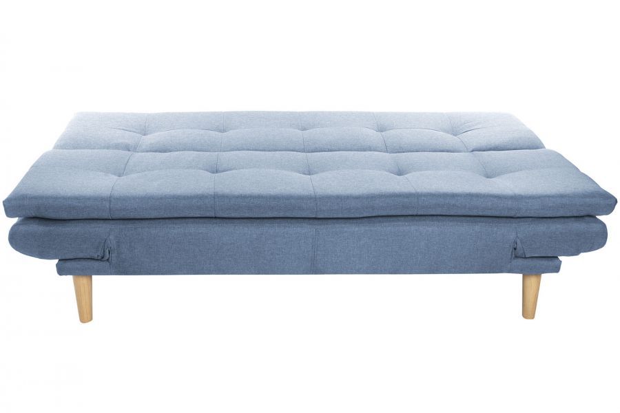 Sofa z funkcją spania niebieska