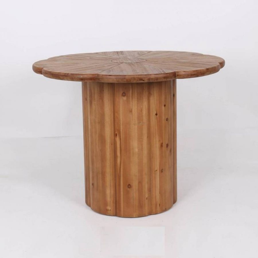 Stół okrągły drewniany Flower 