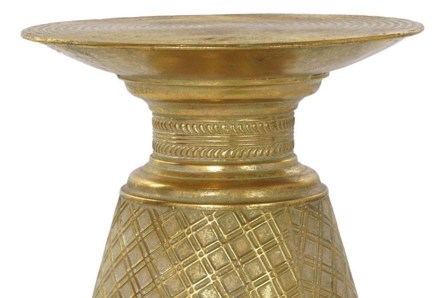 Stolik kawowy okrągły Orient złoty