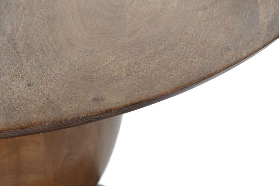 Stolik okrągły 80 cm drewno akacjowe