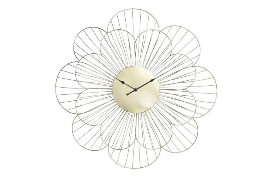 Zegar Kwiat złoty 57 cm