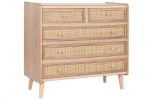 Komoda drewniana Rattan collection 80 cm 2