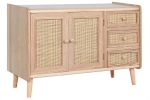 Komoda drewniana Rattan collection 90 cm 2