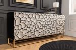 Komoda drewniana Vulcano 177 cm Mosaik biała - Invicta Interior 4