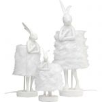 Lampa stołowa Animal Rabbit biała futerkowa 68 cm - Kare Design 3