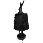 Lampa stołowa Animal Rabbit czarna futerkowa 50 cm - Kare Design 4