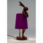 Lampa stołowa Animal Rabbit czerwona fioletowa 50 cm - Kare Design 5