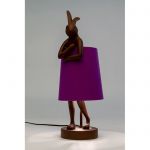 Lampa stołowa Animal Rabbit czerwona fioletowa 50 cm - Kare Design 4