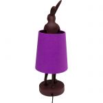 Lampa stołowa Animal Rabbit czerwona fioletowa 50 cm - Kare Design 3