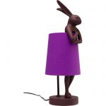 Lampa stołowa Animal Rabbit czerwona fioletowa 50 cm - Kare Design 2