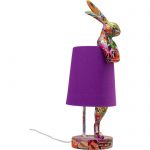 Lampa stołowa Animal Rabbit graffiti purple - Kare Design 2