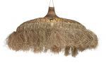 Lampa sufitowa boho z włókien naturalnych 100 cm 2