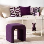 Puf Sevi Boucle purple - Atmosphera 3