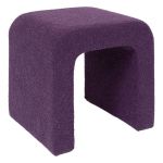 Puf Sevi Boucle purple - Atmosphera 1