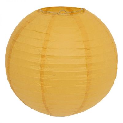 Klosz Japandi lampion mustard yellow - Atmosphera