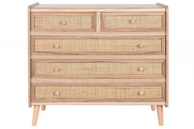 Komoda drewniana Rattan collection 80 cm