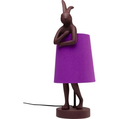 Lampa stołowa Animal Rabbit czerwona fioletowa 50 cm - Kare Design