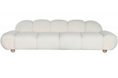 Sofa Future Cloud boucle biała