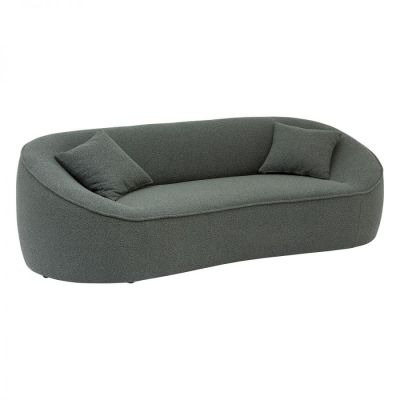 Sofa okrągła Ostuni zielona boucle