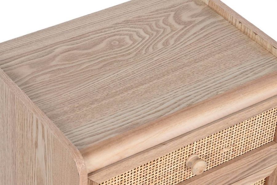 Komoda drewniana szafka nocna Rattan collection