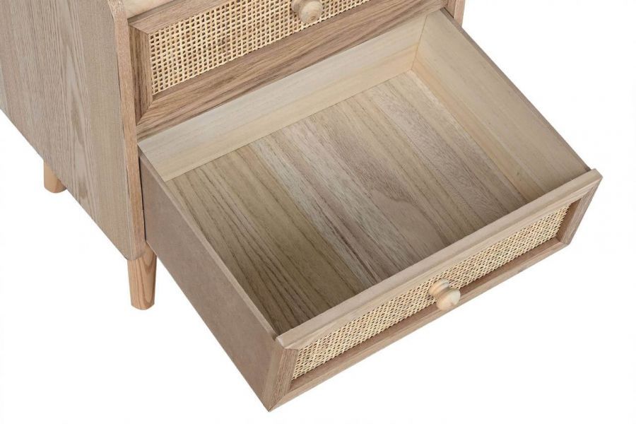 Komoda drewniana szafka nocna Rattan collection