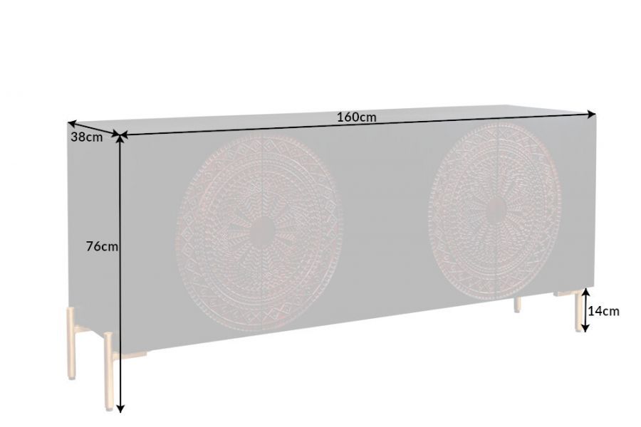 Komoda Mandala 160cm  - Invicta Interior