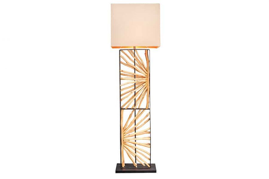 Lampa podłogowa drewniana Euphoria 165 cm - Invicta Interior